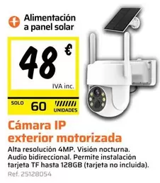 Solar - Cámara IP Exterior Motorizada