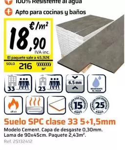 Solo - Suelo Spc Classe 33 5+1,5mm