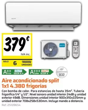 Hotpoint - Aire Acondicionado Split 1x14.380 Frigorias