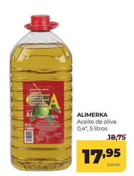 Alimerka - Aceite De Oliva 0,4°
