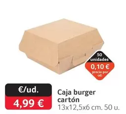 Caja Burger Carton