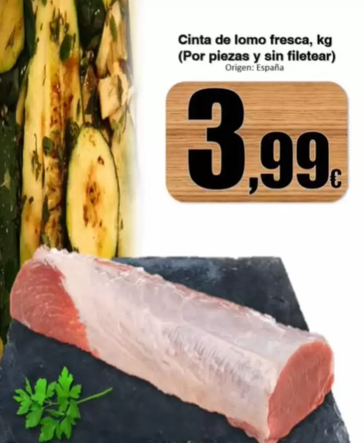 Alcoop - Cinta De Lomo Fresca, Origen: España