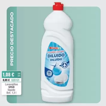 Spar - Lavavajillas Liquido