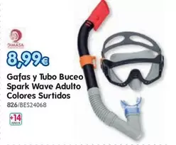 Gafas Y Tubo Buceo Spark Wave Adulto