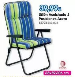 Sillón Acolchado 5 Posiciones Acero