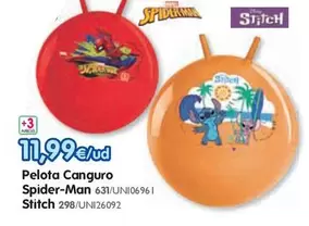 Pelota Canguro Spider-Man, Stitch