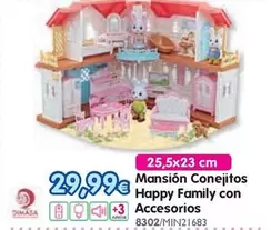 Mansión Conejitos Happy Family Con Accesorios
