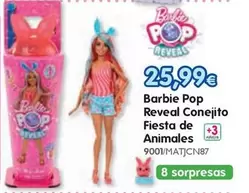 Barbie Pop Reveal Conejito Fiesta De Animales