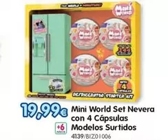 Mini World Set Nevera Con 4 Cápsulas