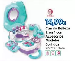 Carrito Belleza 2 En 1 Con Accesorios