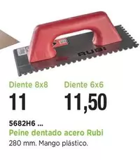Rubi - Peine Dentado Acero