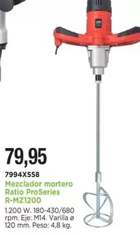 Ratio - Mezclador Mortero R-MZ1200