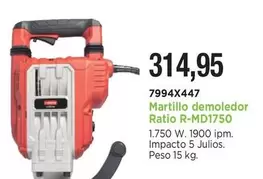 Ratio - Martillo Demoledor R-MD1750