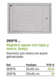 Registro Aguas Con Tapa U Marco Jamys
