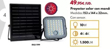 Proyector Solar Con Mando