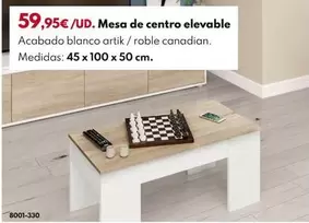 Mesa De Centro Elevable