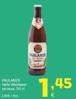 Paulaner - Hefe-Weibbier Cerveza