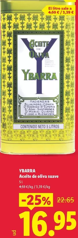 Ybarra - Aceite De Oliva Suave