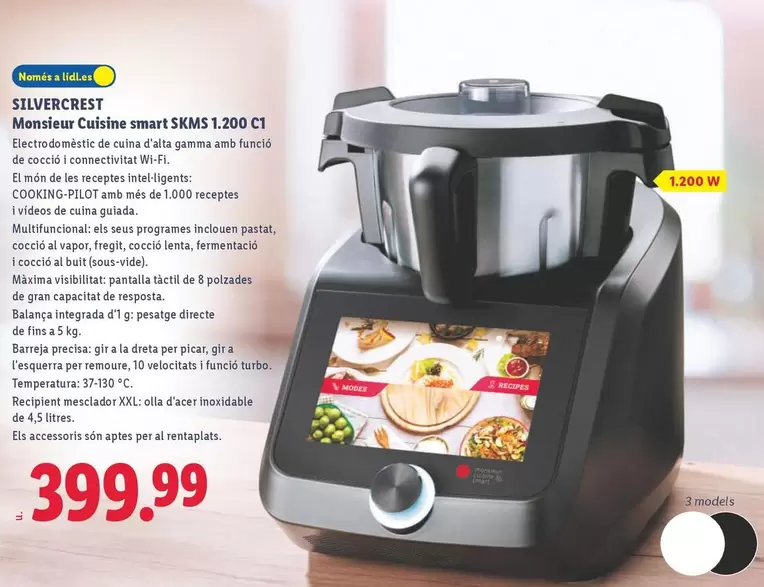 SilverCrest - Monsieur Cuisine Smart SKMS 1.200 C1