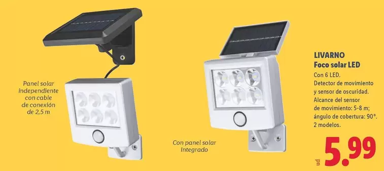 Livarno - Foco Solar LED