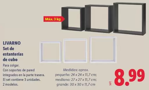 Livarno -  Set De Estanterías De Cubo 