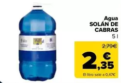 Solán de Cabras - Agua