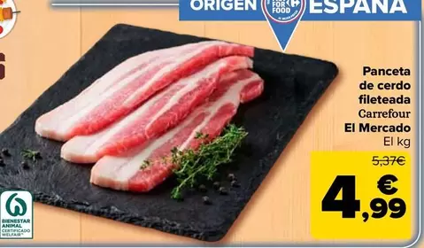 carrefour - Panceta De Cerdo Fileteada El Mercado