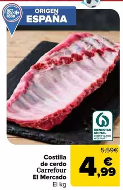 Carrefour El Mercado - Costilla De Cerdo
