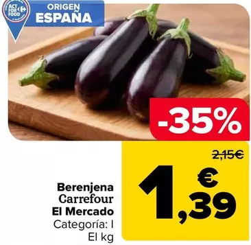 Carrefour El Mercado - Berenjena