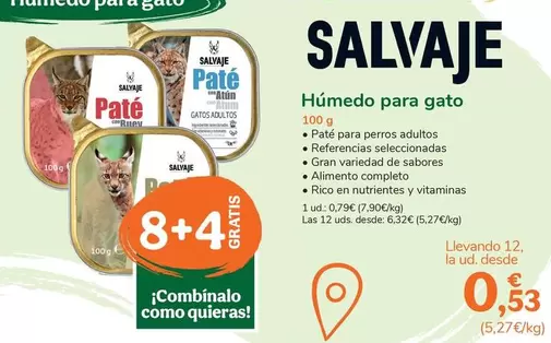 Salvaje - Humedo Para Gato