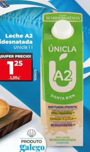 Unicla - Leche A2 Semidesnatada 