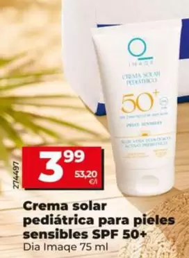 Dia Imaqe - Crema Solar Pediatrica Para Pieles Sensibles Spf 50+ 