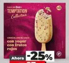 Dia Temptation - Helado Bombón Con Yogur Con Frutos Rojos