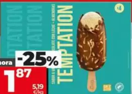 Dia Temptation - Helado Bombon Almendrado
