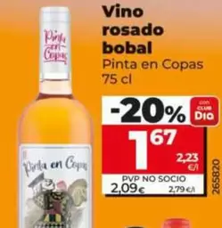 Pinta En Copas - Vino Rosado Bobal 