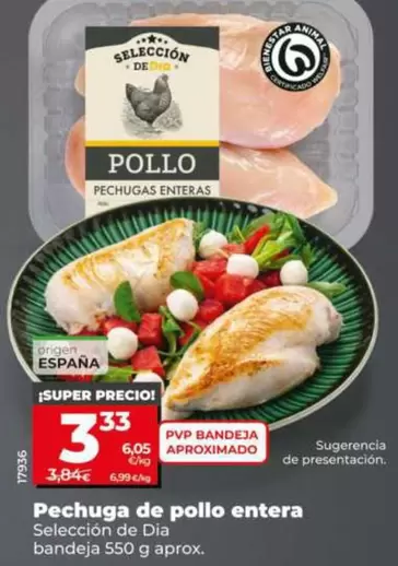 Seleccion De Dia - Pechuga De Pollo Entera