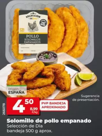 Seleccion De Dia - Solomillo De Pollo Empanado