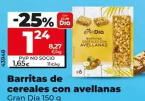 Gran Dia - Barritas De Cereales Con Avellanas