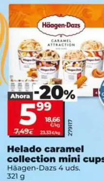 Häagen-Dazs - Helado Caramel Collection Mini Cups