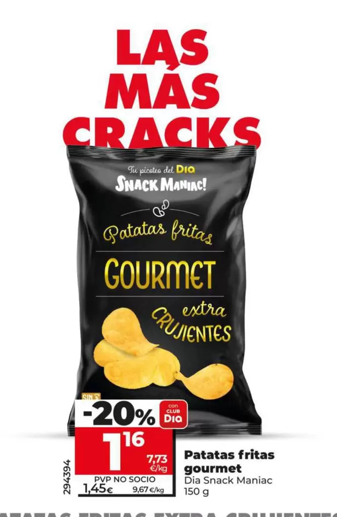 Dia Snack Maniac - Patatas Fritas Gourmet