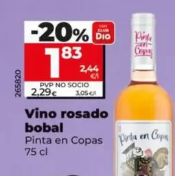 Pinta En Copas - Vino Rosado Bobal