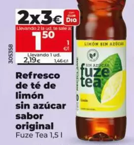 Fuze Tea - Refresco De Te De Limon Sin Azucar Sabor Original