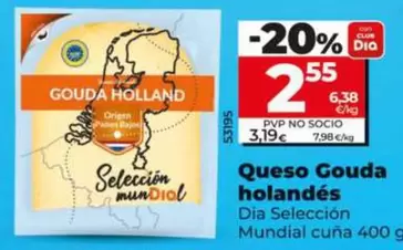Dia Seleccion Mundial - Queso Gouda Holandes 