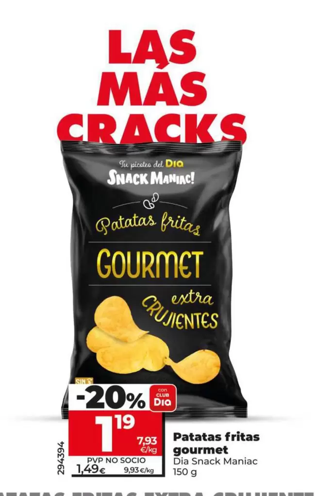 Dia Snack Maniac - Patatas Fritas Gourmet 