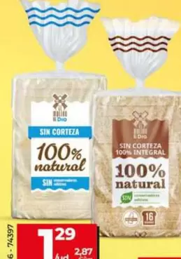 El Molino De Dia - Pan De Molde Sin Corteza Blanco