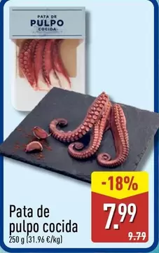 Pata De Pulpo Cocida
