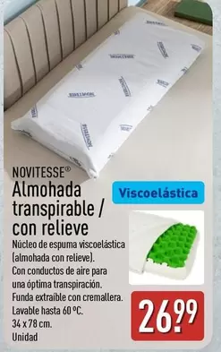 Novitesse - Almohada Transpirable