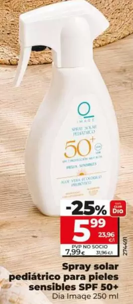 Dia Imaqe - Spray Solar Pediatrico Para Pieles Sensibles Spf 50+ 