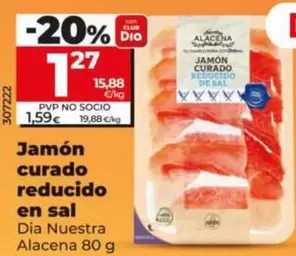 Dia Nuestra Alacena - Jamon Curado Reducido En Sal 
