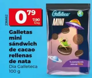 Dia Galleteca - Galletas Mini Sandwich De Cacao Rellenas De Nata
